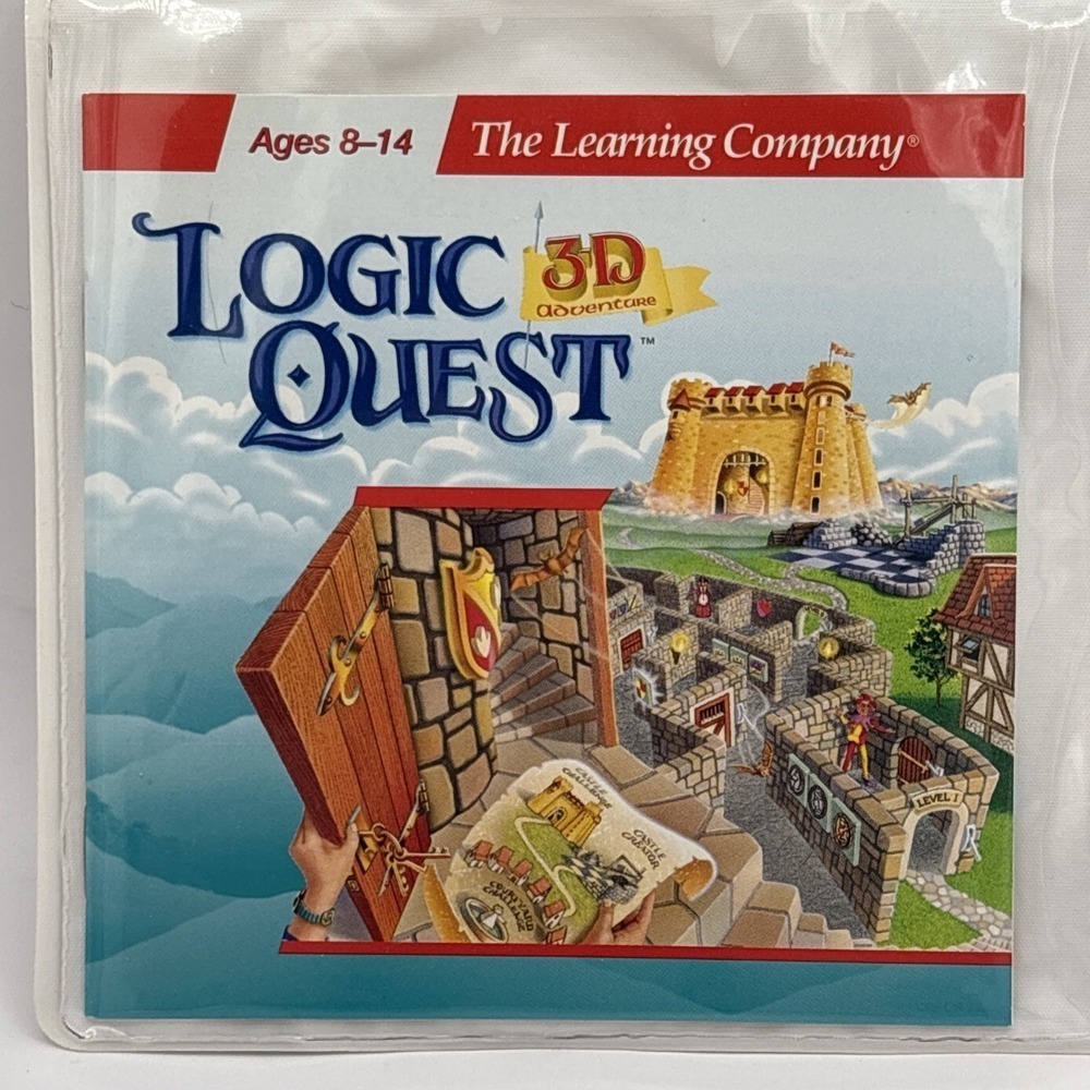 Logic Quest PC Game 3D Version 1.1      1997  ages 8-14 Pamphlet included Used